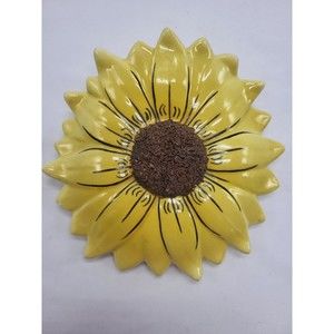 Art Pottery Sunflower Wall Pocket